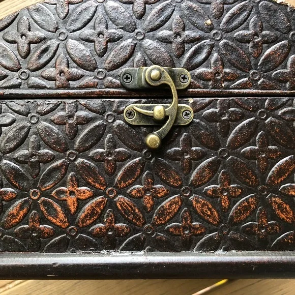 Vintage Wooden Box Top Handle solofficialkw.com